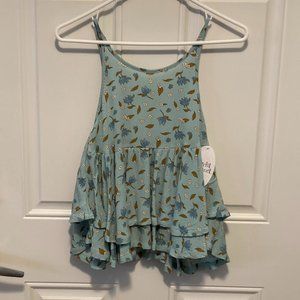 Floral Tank Top Girls Size L by Colorful Planet NWT